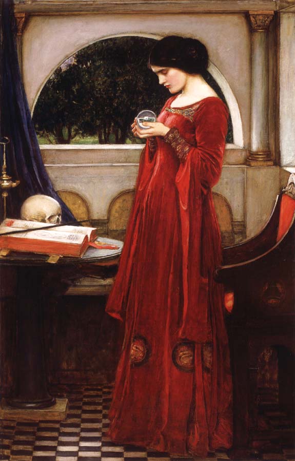 John William Waterhouse The Crystal Ball